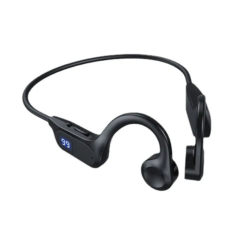 Wireless Bone Conduction Neckband Headphones w/ Display, Bluetooth 5.2, IPX7 Waterproof, Stereo Sound, 8+ Hours Playtime - Shengyao Chuangqi (HK) International Limited