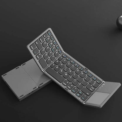 Wireless Mini Portable Triple Folding Foldable Keyboard for Windows Android IOS Tablet PC Smart Phone - Shengyao Chuangqi (HK) International Limited