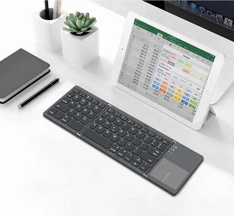 Wireless Mini Portable Triple Folding Foldable Keyboard for Windows Android IOS Tablet PC Smart Phone - Shengyao Chuangqi (HK) International Limited