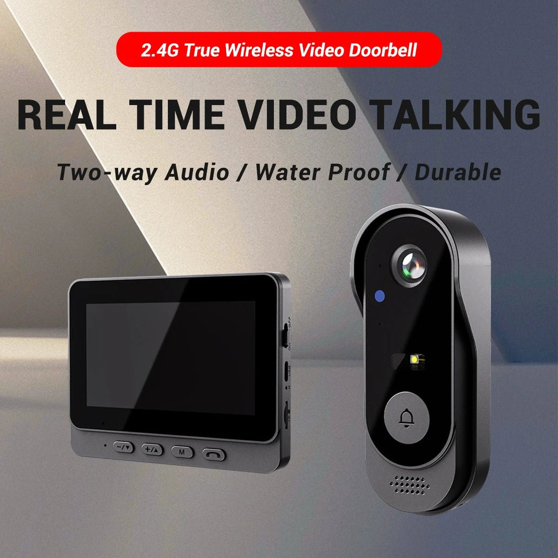 X8 Smart Wireless Video Intercom System 4.3 Inch OLED Waterproof Screen Doorbell With Night Vision for Home and Villa Use - Shengyao Chuangqi (HK) International Limited