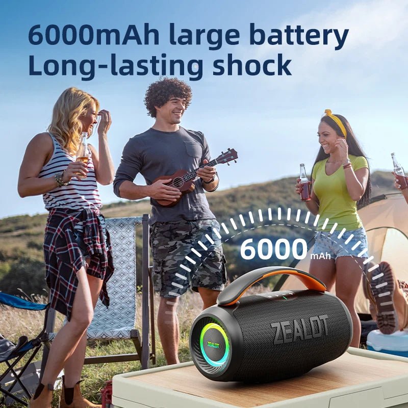 Zealot P11 Portable Blue Tooth Speaker 50W Output Power with RGB LED Lighting 6000mAh - Shengyao Chuangqi (HK) International Limited